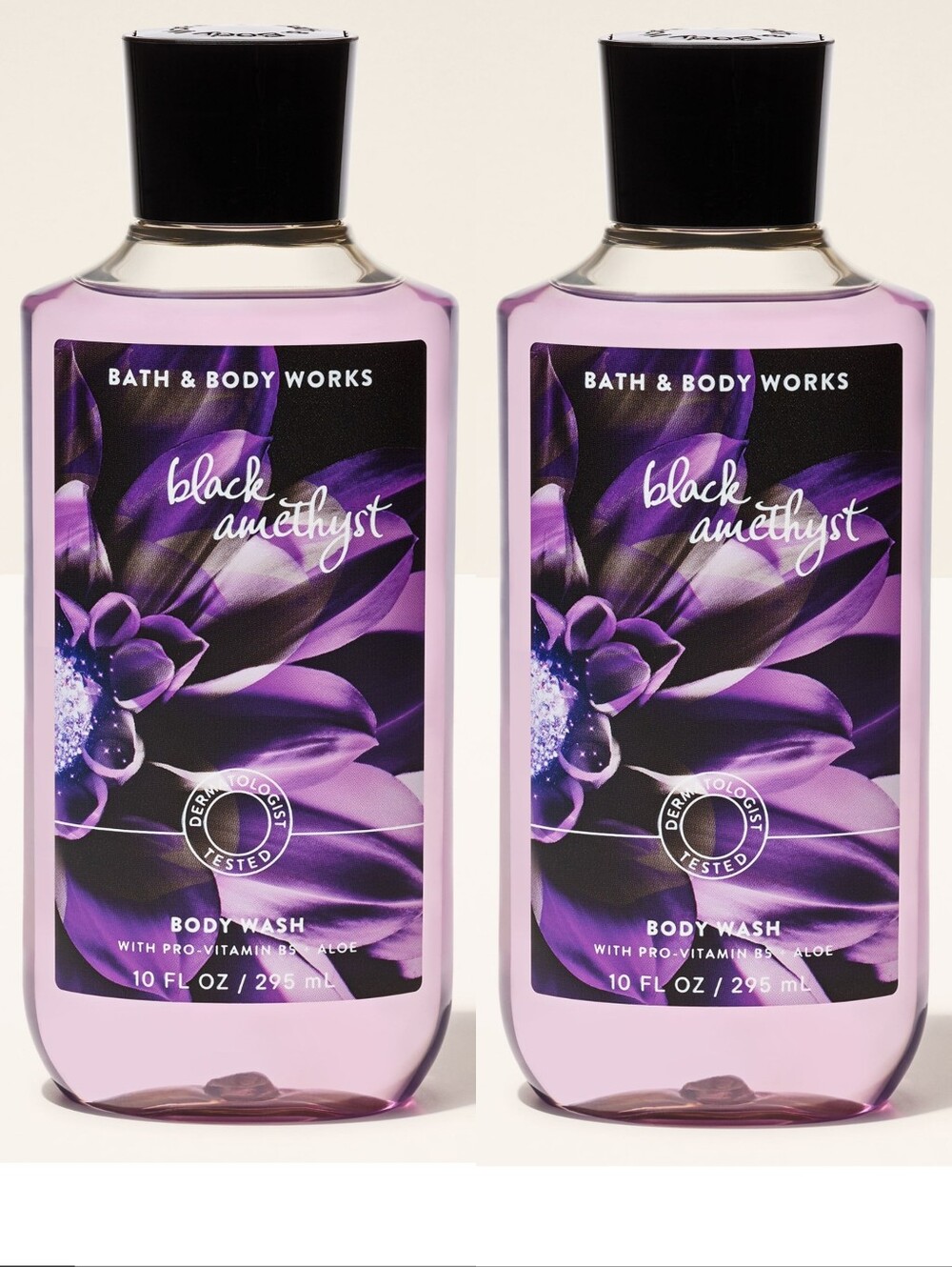 Bath & Body Works Black Amethyst Body Wash Set of 2 NEW RARE